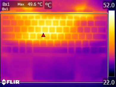 Dell XPS 13 (2021) Keyboard Temps Picture