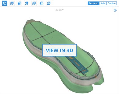HOKA Mach X 3D Model Internal
