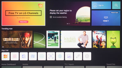 LG UQ9000 Smart TV Picture