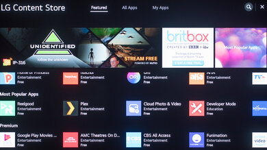 LG CX OLED Apps Picture
