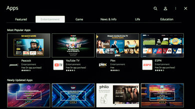 LG UT8000 Apps Picture
