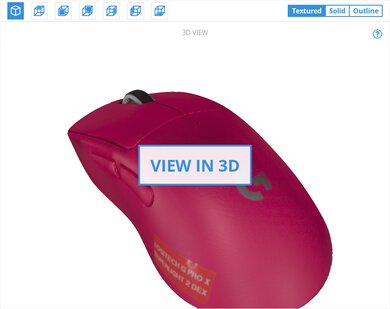 Logitech G PRO X SUPERLIGHT 2 DEX 3D Model