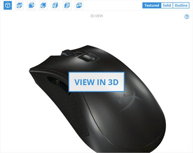 HyperX Pulsefire FPS Pro 3D Model