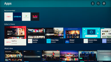 Samsung QN85C/QN85CD QLED Apps Picture