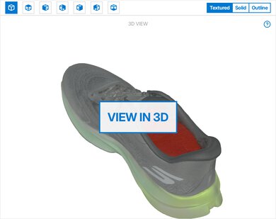 Skechers Aero Spark 3D Model Full Shoe