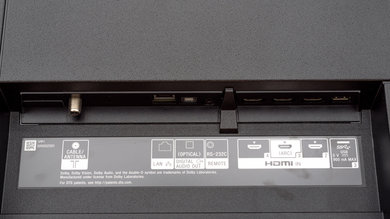 Sony A8G OLED Rear Inputs Picture
