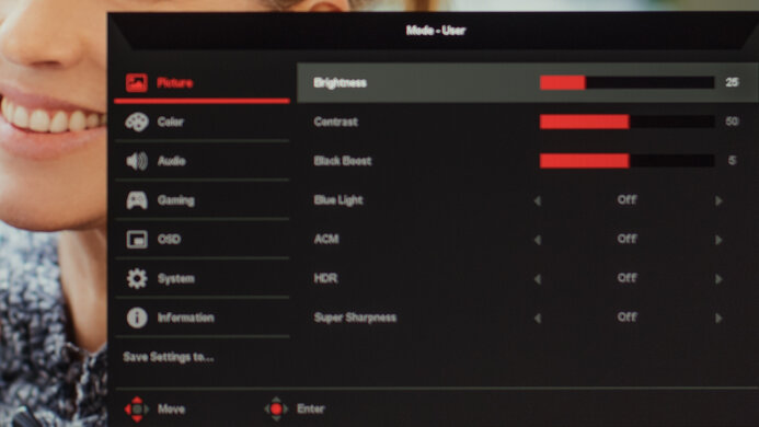 Acer Nitro RG241Y Pbiipx OSD Picture