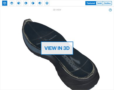 Brooks Anthem 7 3D Model Internal