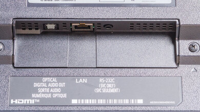LG QNED85A Rear Inputs Picture