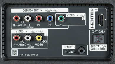 Sony X850D Rear Inputs Picture
