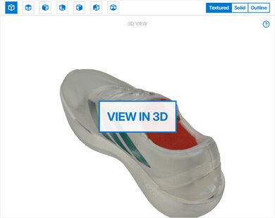adidas Zenboost 3D Model Full Shoe
