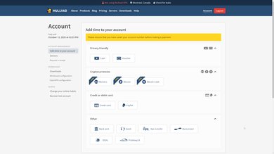 Mullvad Payment Options