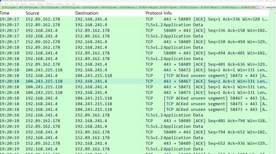 Hotspot Shield Free Wireshark IP And DNS Leak Screenshot