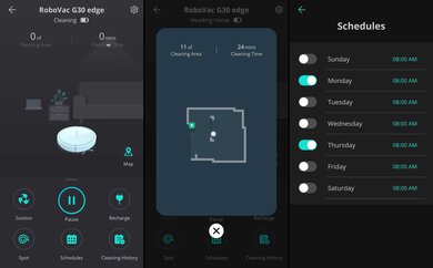 eufy RoboVac G30 Companion App Screen Grabs