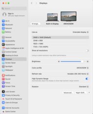 Dell Alienware AW3425DW macOS Screenshot