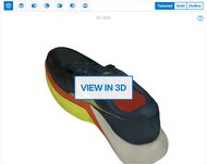 Diadora Gara Carbon 3 3D Model Full Shoe