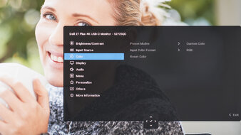 Dell S2725QC OSD Picture