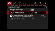 Canon EOS R6 Mark III Screen Menu Picture