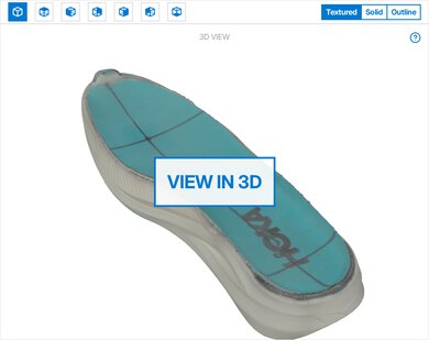 HOKA Rocket X 3 3D Model Internal