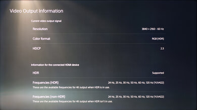 Hisense U8G PS5 Screenshot