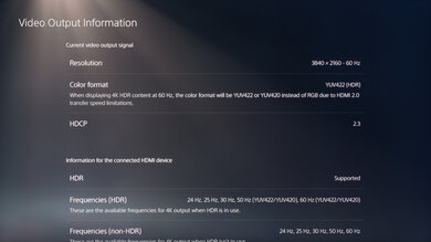 Samsung AU8000 PS5 Screenshot