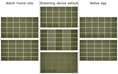 Panasonic W95A Judder Video Picture