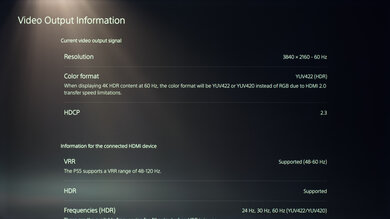 Hisense U6GR PS5 Screenshot