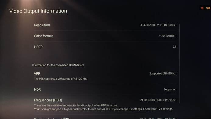 Gigabyte AORUS FV43U PS5 Compatibility Photo