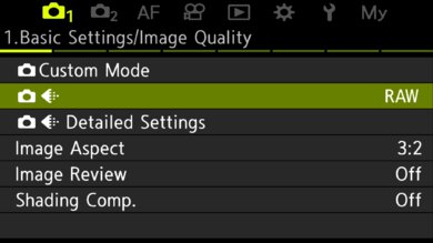 OM SYSTEM OM-3 Screen Menu Picture