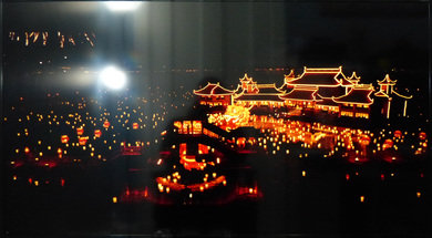 Samsung FH6030 Dark scene in a bright room