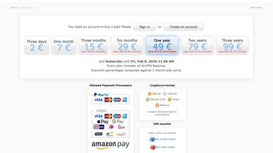 AirVPN Payment Options
