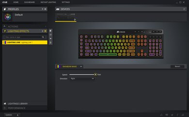 Corsair K57 RGB WIRELESS Software Picture