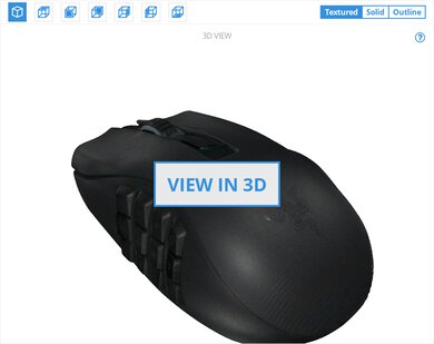 Razer Naga X 3D Model