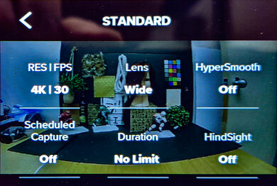GoPro HERO9 Black Screen Menu Picture