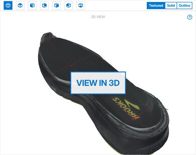 Brooks Ghost 16 3D Model Internal