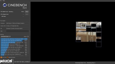 Dell Inspiron 16 2-in-1 (2023) Cinebench R23 Photo