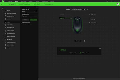 Razer Abyssus Essential Software settings screenshot