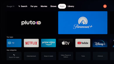 Sony X90J Apps Picture