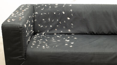 BISSELL CrossWave HydroSteam Sofa Pickup Post Test