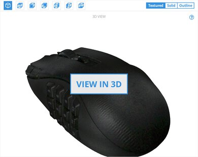 Razer Naga V2 HyperSpeed 3D Model