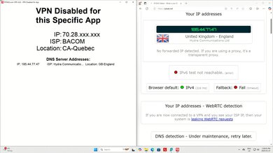 Surfshark VPN VPN Disabled For App Screenshot