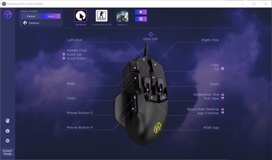 Swiftpoint Z Software settings screenshot