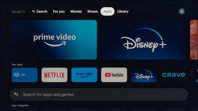 Sony X93L/X93CL Apps Picture