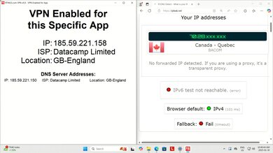 IVPN VPN Enabled For App Screenshot