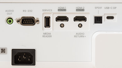 BenQ X500i Inputs Picture