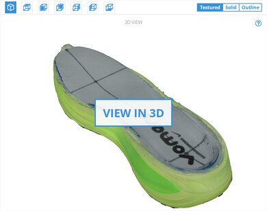Nike Vomero 18 3D Model Internal