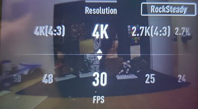 DJI Osmo Action Screen Menu Picture