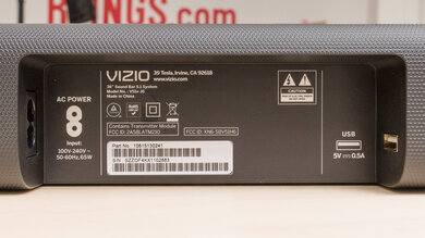 Vizio V Series V51x-J6 Physical Connections Bar Photo 1