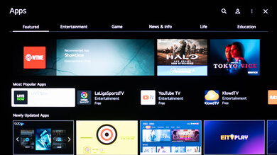 LG C2 OLED Apps Picture