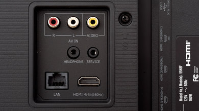 Hisense H8F Rear Inputs Picture